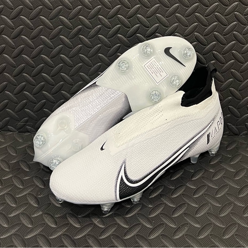 Nike Vapor Edge Elite 360 Football Cleats CZ7837-100 White Black Mens Size 12.5
